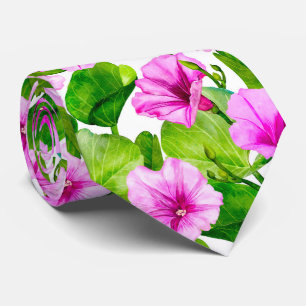 Cravate Modèle floral de la gloire du matin