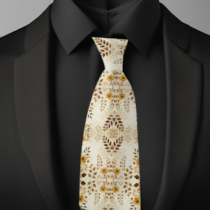 Cravate Modèle floral d'une ferme
