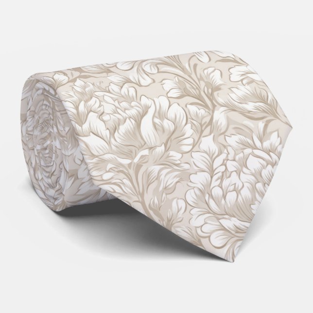 Cravate Modèle Inspiré de William Morris (Roulé)
