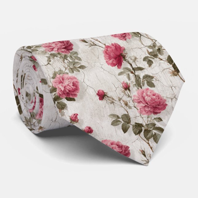 Cravate Modèle Inspiré de William Morris (Roulé)
