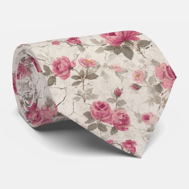 Cravate Modèle Inspiré de William Morris (Roulé)