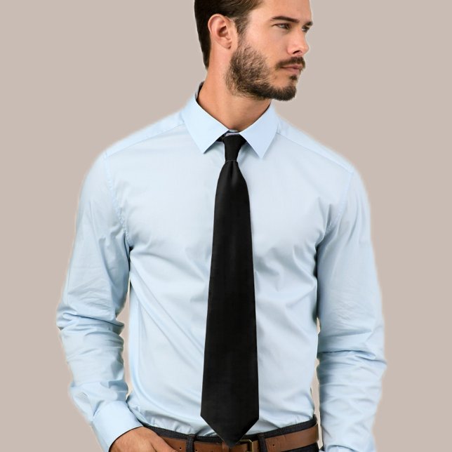 Cravate Modern Black Tie - Elegant and Simple Design  (Créateur téléchargé)