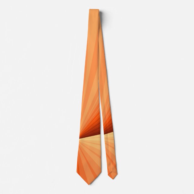 Cravate Moderne Abstrait Orange Rouge Vanille Graphique Fr (Devant)