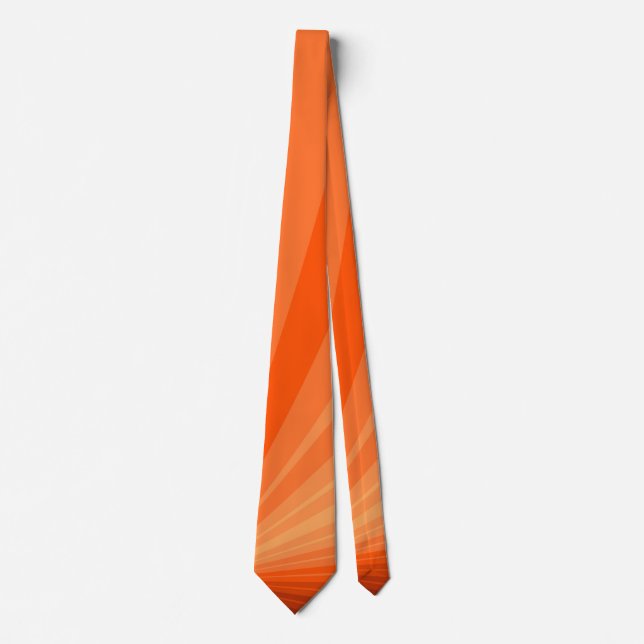 Cravate Moderne Abstrait Orange Rouge Vanille Graphique Fr (Devant)