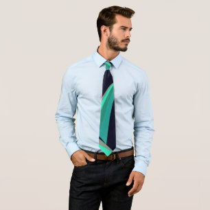 Cravate Moderne et élégant Blue Green Aqua Turquoise Turqu