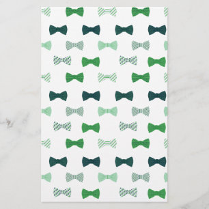 Cravate moderne Green Bow corps motif