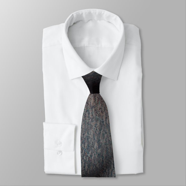 Cravate MODERNE NOIR GRIS BLEU MIGNON COLLIER Rmdesignflo5 (Attaché)
