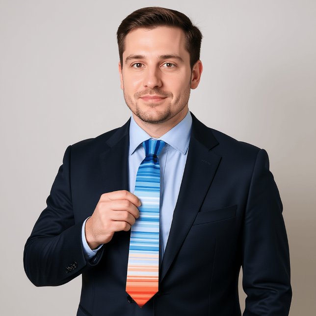 Cravate Moderne tendance Anniversaire Cadeau de vacances C (Modern Trendy Birthday Holiday Gift Climate Stripe Neck Tie)