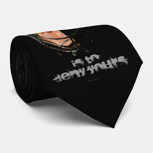 Cravate Mon but (gardien de but d'hockey) (Roulé)