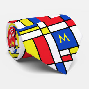 Cravate Mondrian a inspiré l'art abstrait de dessin