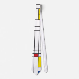 Cravate Mondrian II Minimum De Stijl Modern Art Design