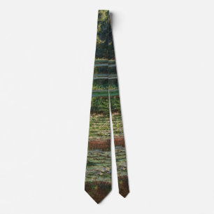Cravate Monet Japanese Footbridge et Water Lily Pool