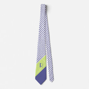 Cravate Monogram Polka Dot Pattern Tie