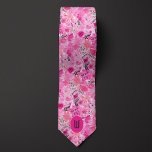 Cravate Monogramme Abstrait rose floral<br><div class="desc">Élevez votre tenue mariage avec notre Cravate de Monogramme rose rose Abstrait. Le motif floral abstrait en rose est à la fois unique et sophistiqué. Assurez-vous de compléter votre look avec nos chaussettes de coordination pour une apparence polie.</div>