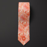 Cravate Monogramme botanique de pêche<br><div class="desc">Ajoutez une pop de couleur à votre ensemble mariage avec notre Cravate Monogramme Botanique Peach. La combinaison de la pêche et du design botanique dégage de l'élégance. Associez-le à nos chaussettes assorties pour compléter votre look sophistiqué.</div>