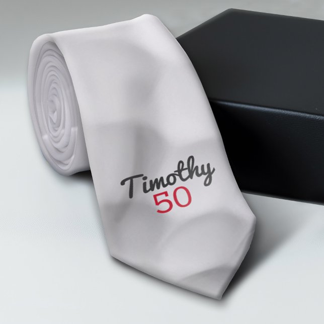 Cravate Monogramme de balle de golf - Imprimer avec nom et (Custom Tie)