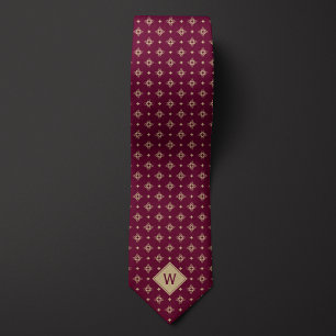 Cravate Monogramme de tatouage tribal
