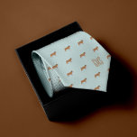 Cravate Monogramme Motif Bulldogs<br><div class="desc">Amusants Bulldogs sur un arrière - plan bleu clair minty. Personnalisez avec un monogramme pour en faire un cadeau parfait. Vous cherchez une couleur différente ? Pas de problème ! Cliquez simplement sur le bouton "Personnaliser" et sélectionnez la couleur arrière - plan de votre choix.</div>