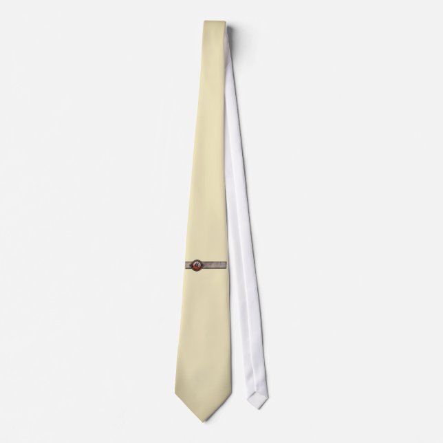 Cravate Monogramme vintage de Broche victorienne (Devant)