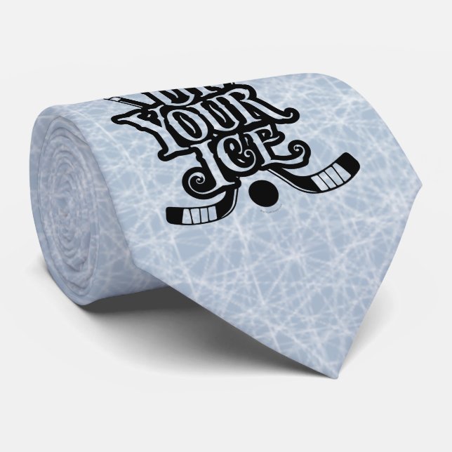 Cravate Montez votre glace (Hockey) (Roulé)