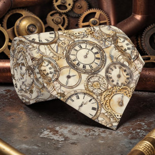 Cravate Montre Steampunk Lien de col personnalisé