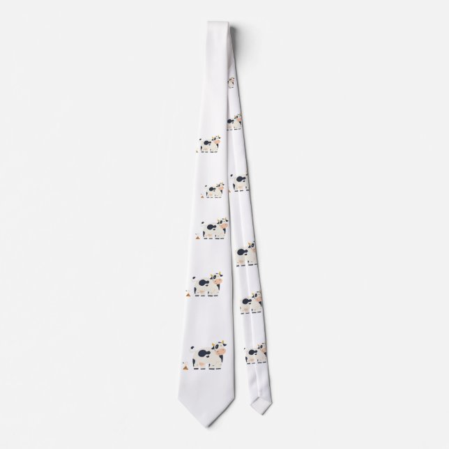 Cravate “Moody Cow” funny tie gift for him (Devant)