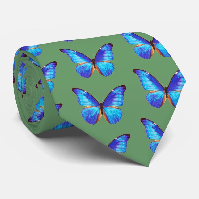 Cravate Morpho Butterfly (Roulé)
