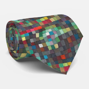 Cravate Mosaïque Moderne – Harmonie Pixel