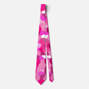 Cravate Mosaïque rose