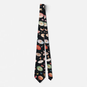 Cravate Motif 1000 Parasols Noir