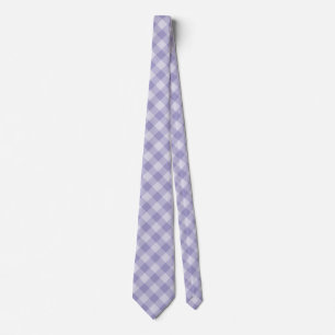 Cravate Motif à damier violet