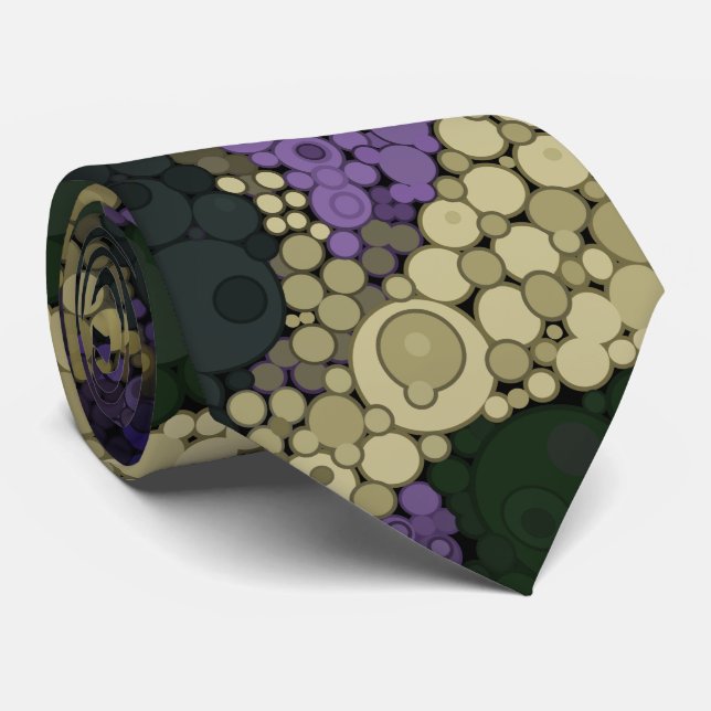 Cravate Motif à pois coloré (Roulé)