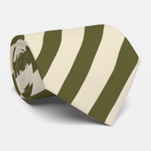 Cravate motif à rayures crème verte cool