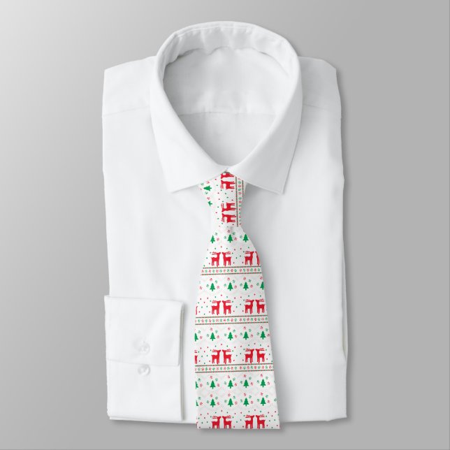 Cravate motif à thème de Noël (Attaché)