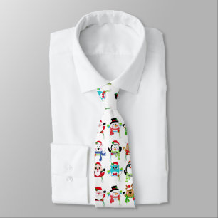 Cravate motif à thème de Noël