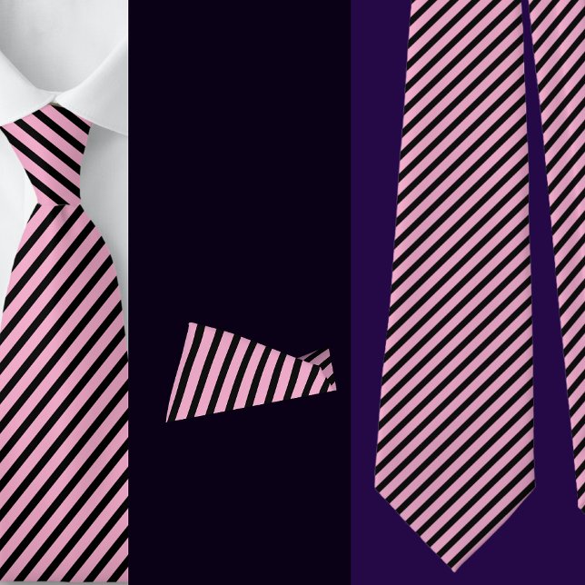 Cravate Motif Abstrait Black Yellow Stripes (Créateur téléchargé)