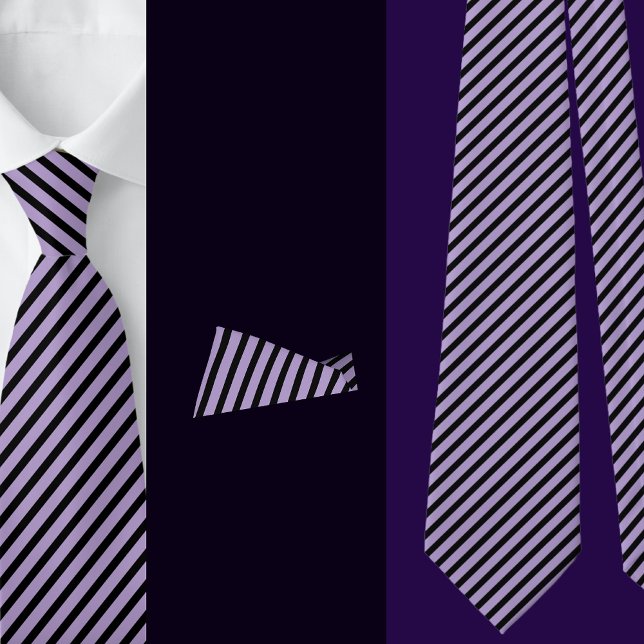 Cravate Motif Abstrait Black Yellow Stripes (Créateur téléchargé)