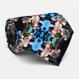 Cravate Motif Abstrait en fleur de crabelle