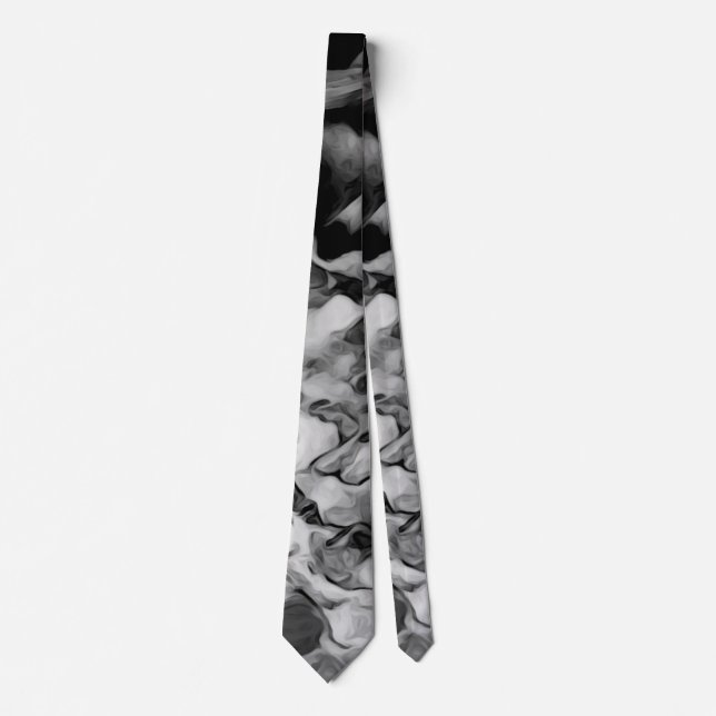 Cravate Motif Abstrait Frais (Devant)