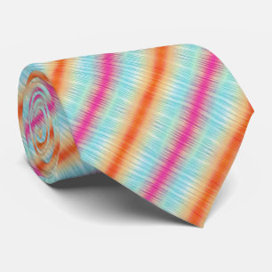 Cravate Motif Abstrait multicolore