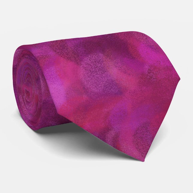 Cravate Motif abstrait sans couture rose rouge violet (Roulé)