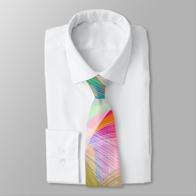 Cravate Motif Arc-en-ciel (Attaché)