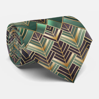 Cravate Motif Art Déco élégant en carrelage
