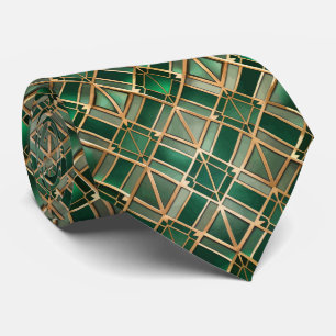 Cravate Motif Art Déco élégant en carrelage