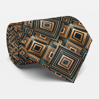 Cravate Motif Art Déco élégant en carrelage