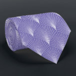 Cravate motif Art Déco violet blanc<br><div class="desc">Motif sans couture Art Déco violet et blanc avec possibilité de changer la couleur arrière - plan.</div>
