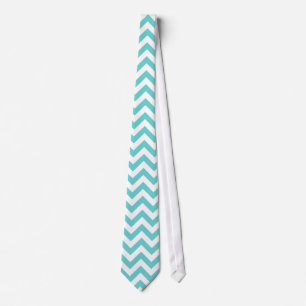 Cravate Motif blanc bleu de Chevron