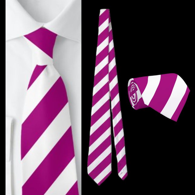 Cravate Motif blanc pourpre (Créateur téléchargé)
