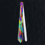 Cravate Motif bloc cristallin multicolore<br><div class="desc">Motif bloc cristallin multicolore</div>