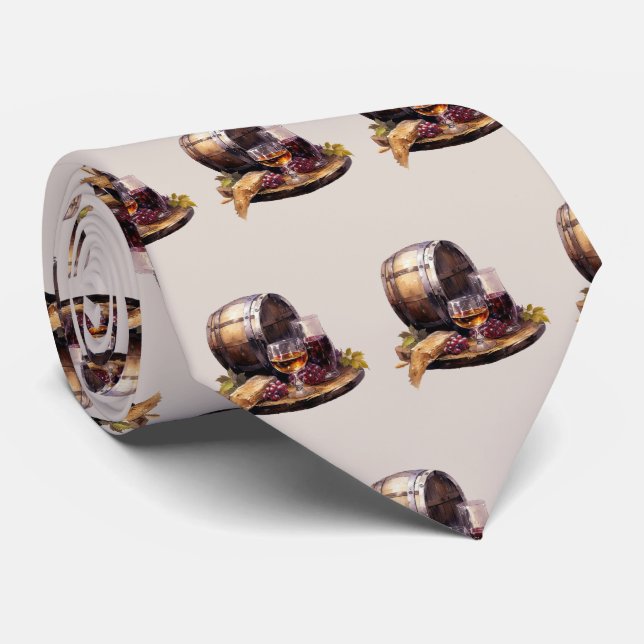 Cravate motif bourbon cool carrelé (Roulé)